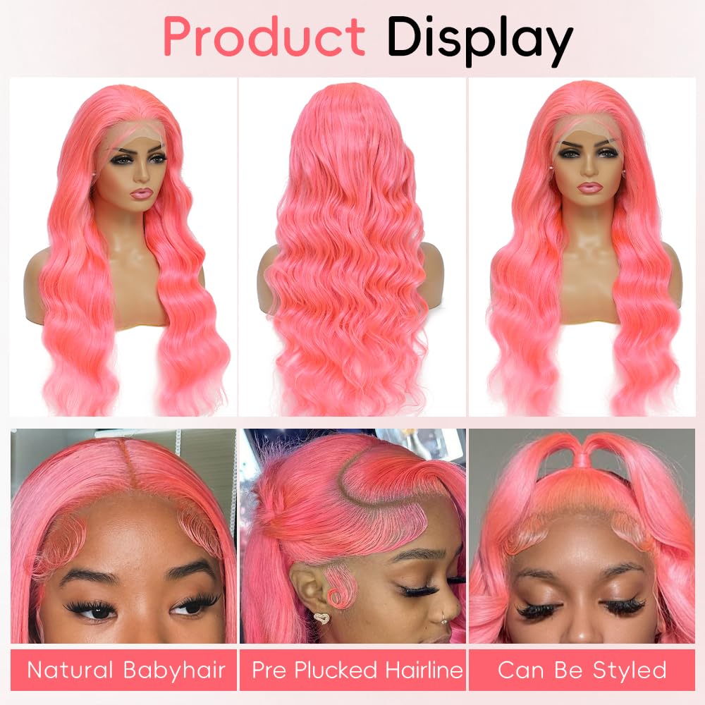 Pink Lace Front Wigs Human Hai - đánh giá và giá Hd Lace Frontal Wig Human Hair Pre Plucked