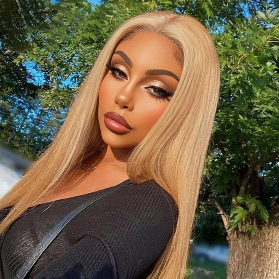 36 Inch 27 Honey Blonde Straig - đánh giá và giá Hd Lace Frontal Wig Human Hair Pre Plucked