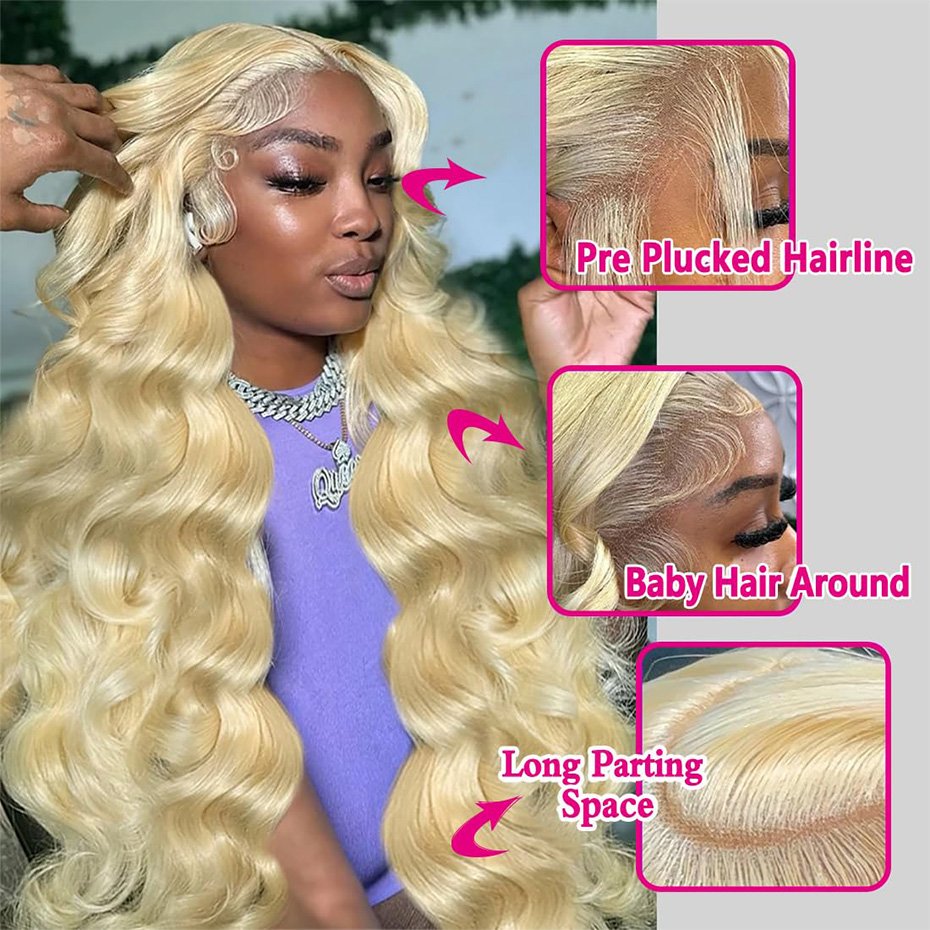 30 Inches 613 Lace Front Wig H - đánh giá và giá 613 Blonde Body Wave Lace Front Wig