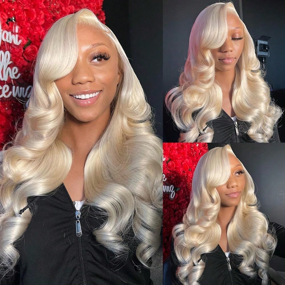 613 13x6 Lace Front Wig Human  - đánh giá và giá 613 Blonde Body Wave Lace Front Wig