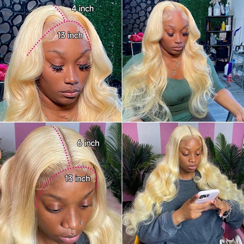 613 13x6 Lace Front Wig Human  - đánh giá và giá 613 Blonde Body Wave Lace Front Wig