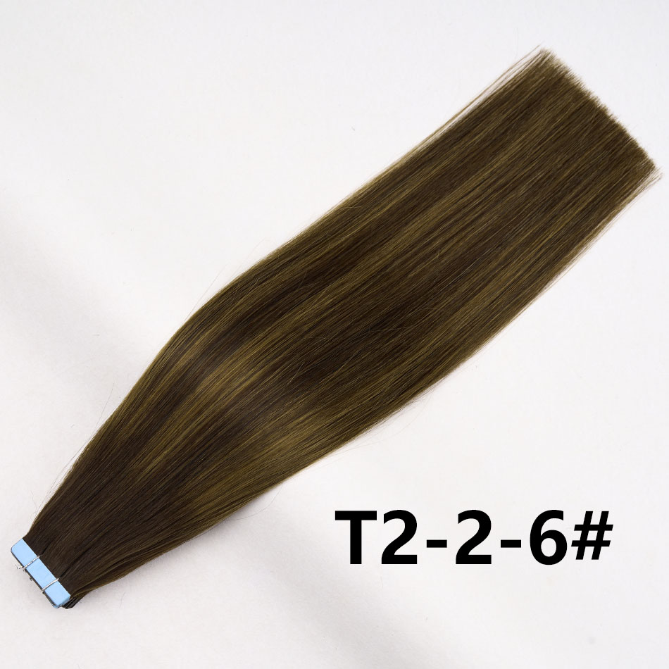 Fashion Highlight Tape In Hair - đánh giá và giá Invisible Tape In Extensions Real Hair