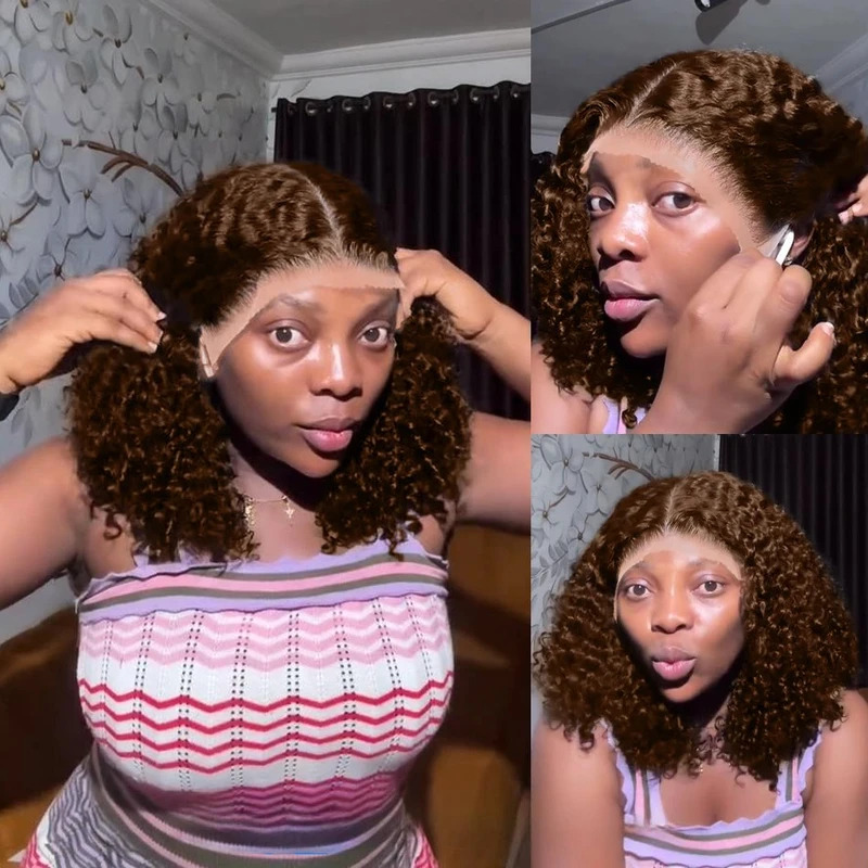 Curly Short Bob Wig Human Hair - đánh giá và giá Glueless Wear And Go Human Hair Wig