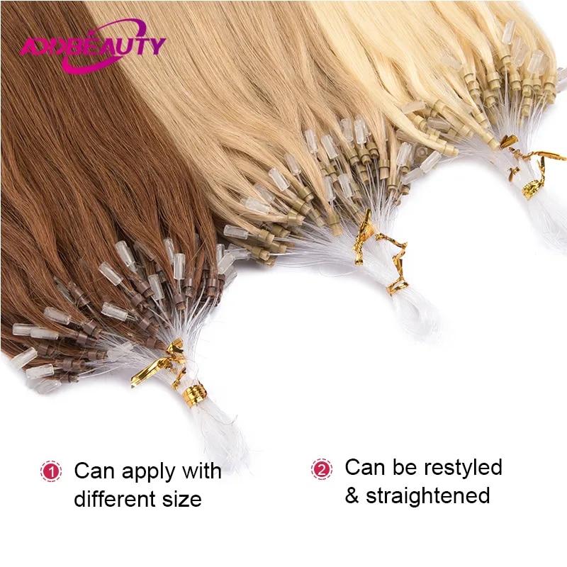 Straight Hair Extensions Micro - đánh giá và giá Invisible Tape In Extensions Real Hair