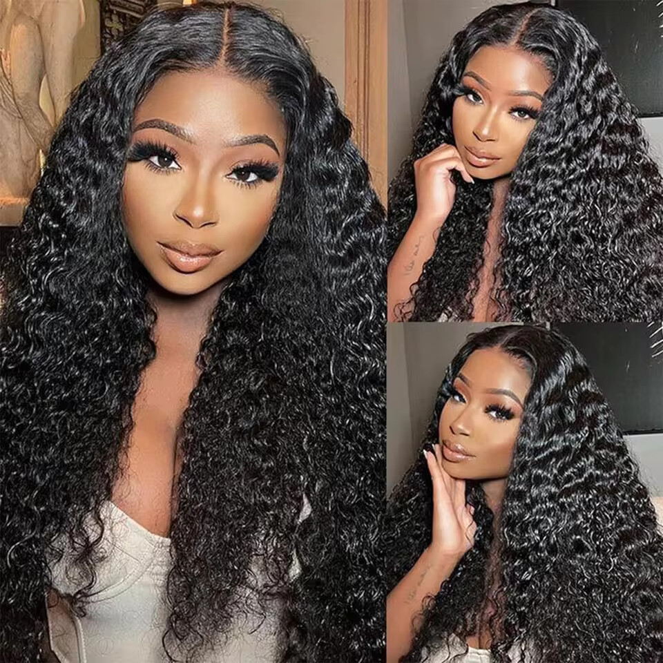 18 30 42 Inch Curly Wigs Deep  - đánh giá và giá Hd Lace Frontal Wig Human Hair Pre Plucked
