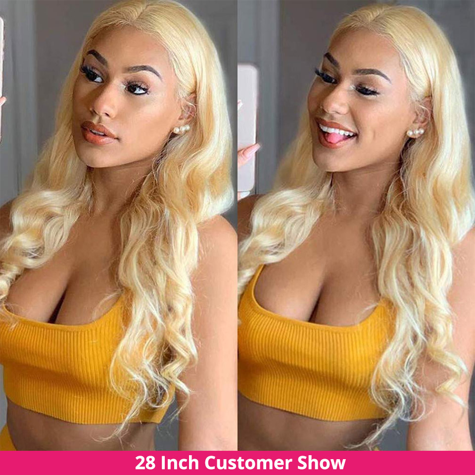 HairUGo 613 Blonde 13x6 Body W - đánh giá và giá 613 Blonde Body Wave Lace Front Wig