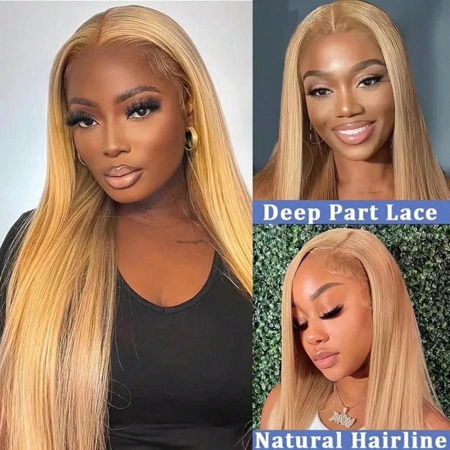 30 Inch #27 Honey Blonde Human - đánh giá và giá Hd Lace Frontal Wig Human Hair Pre Plucked