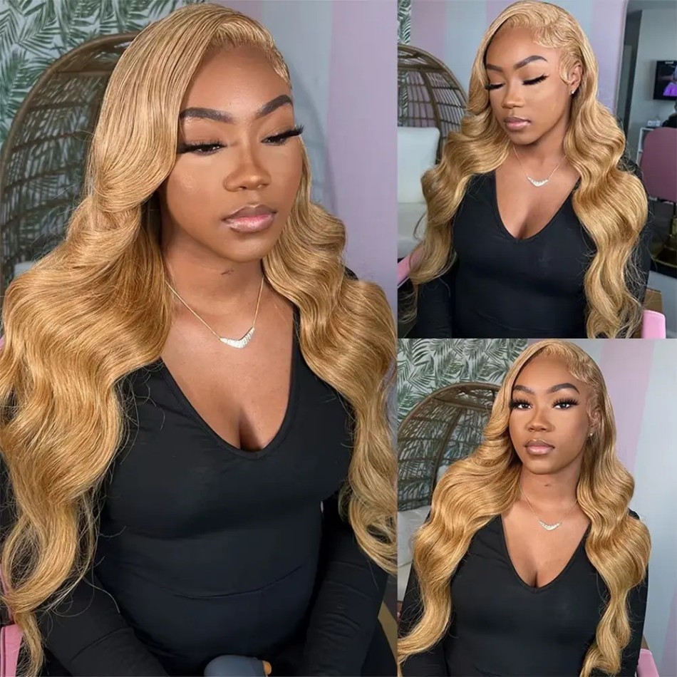Honey Blonde Wig Body Wave 13x - đánh giá và giá Hd Lace Frontal Wig Human Hair Pre Plucked