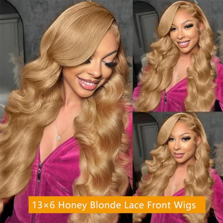 Honey Blonde Wig Body Wave 13x - đánh giá và giá Hd Lace Frontal Wig Human Hair Pre Plucked