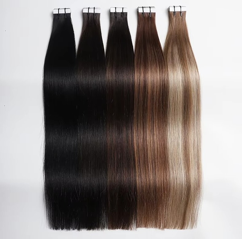 Tape Ins Human Hair Extensions - đánh giá và giá Invisible Tape In Extensions Real Hair
