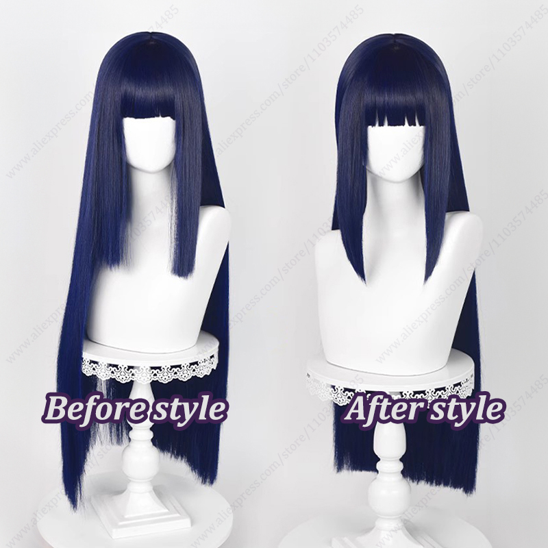 Hinata Hyuga Cosplay Wig Blue  - đánh giá và giá Synthetic Braided Wigs For Black Women