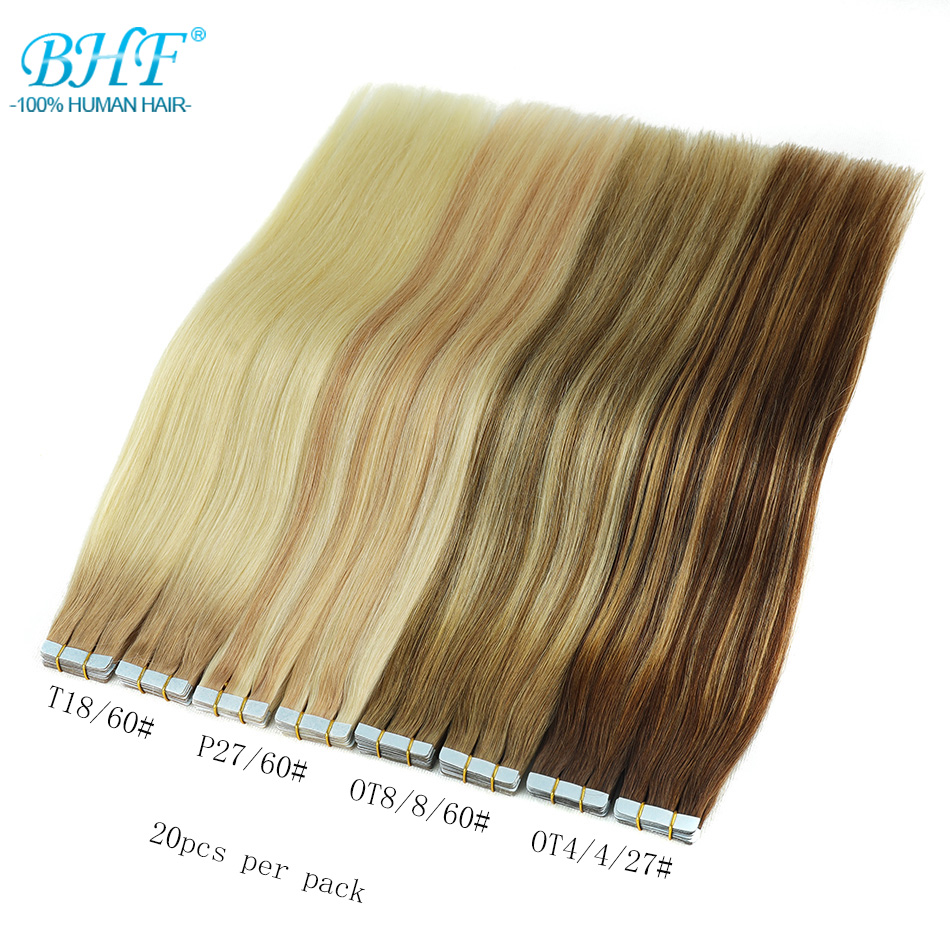 BHF Tape In Hair Extensions St - đánh giá và giá Invisible Tape In Extensions Real Hair