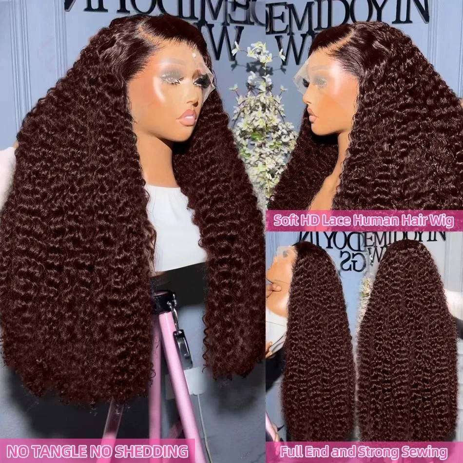 Curly Lace Front Wig Chocolate - đánh giá và giá Hd Lace Frontal Wig Human Hair Pre Plucked